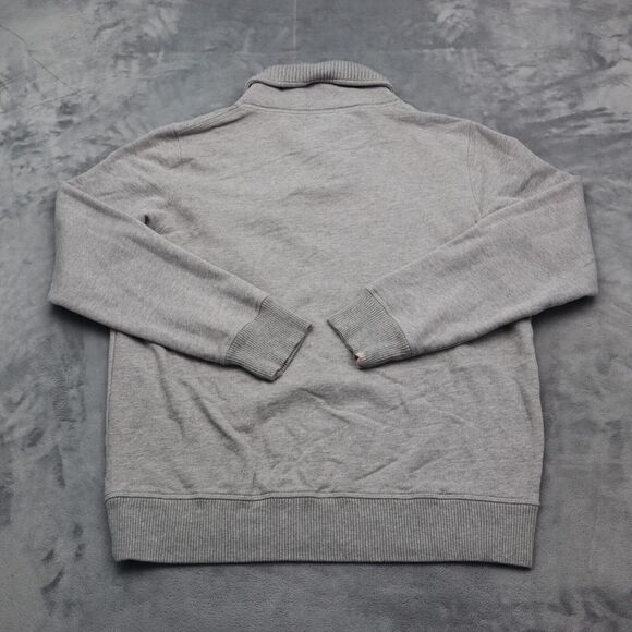 Mark Law Sweater Mens L Gray Long Sleeve Collared Button Pocket Knit Pullover - Picture 13 of 16